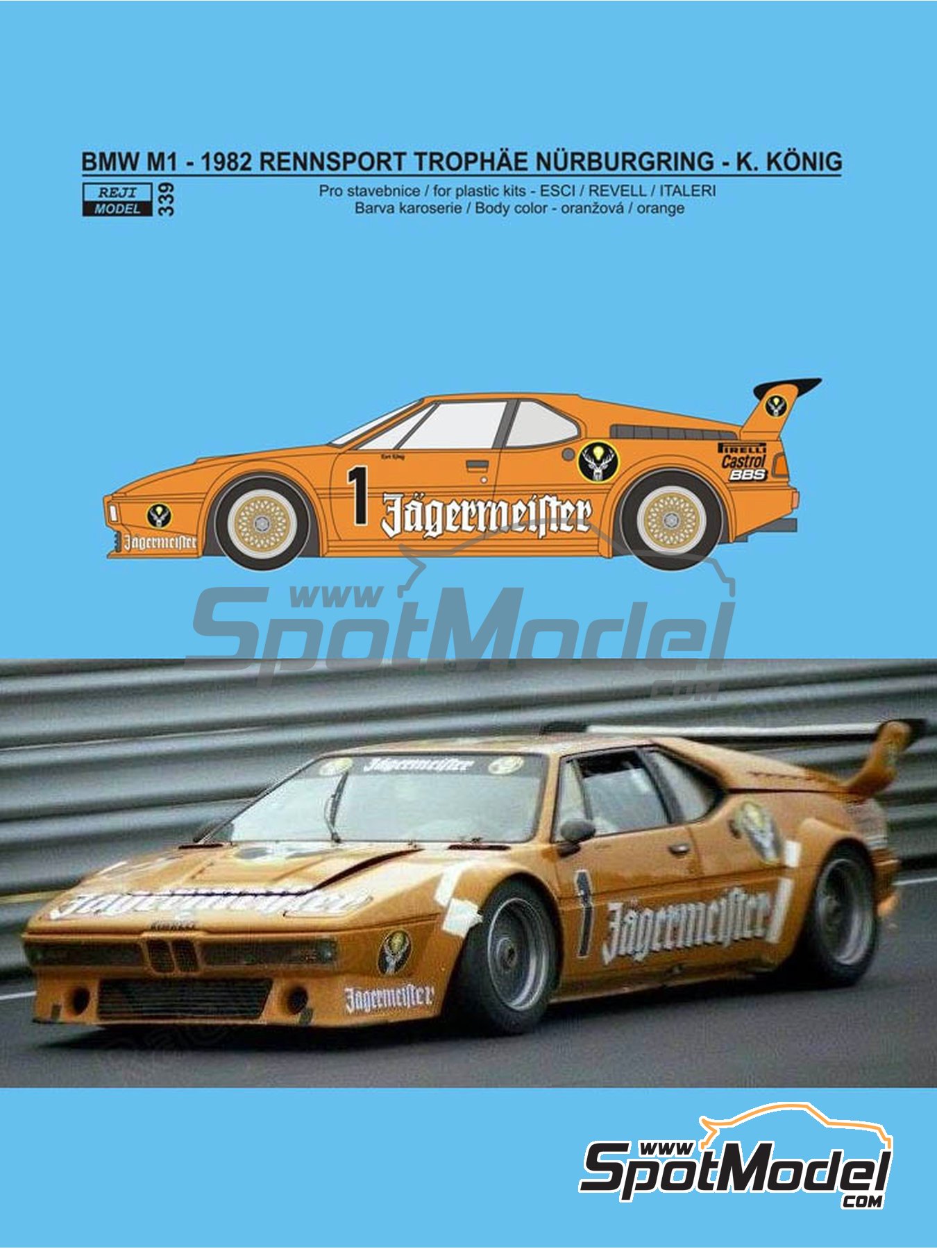 BMW M1 Procar Jägermeister #31 DRT Nürburgring 1982 Kurt